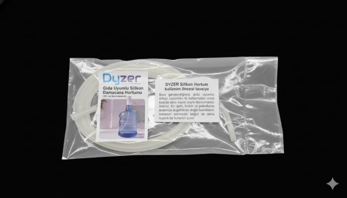 Dyzer Gıda Uyumlu Silikon Şarjlı Damacana Su Pompası Hortumu 55CM - 6x8 (Iç Çap: 6 Mm) (Dış Çap: 8 Mm) -BPA Içermez - 4