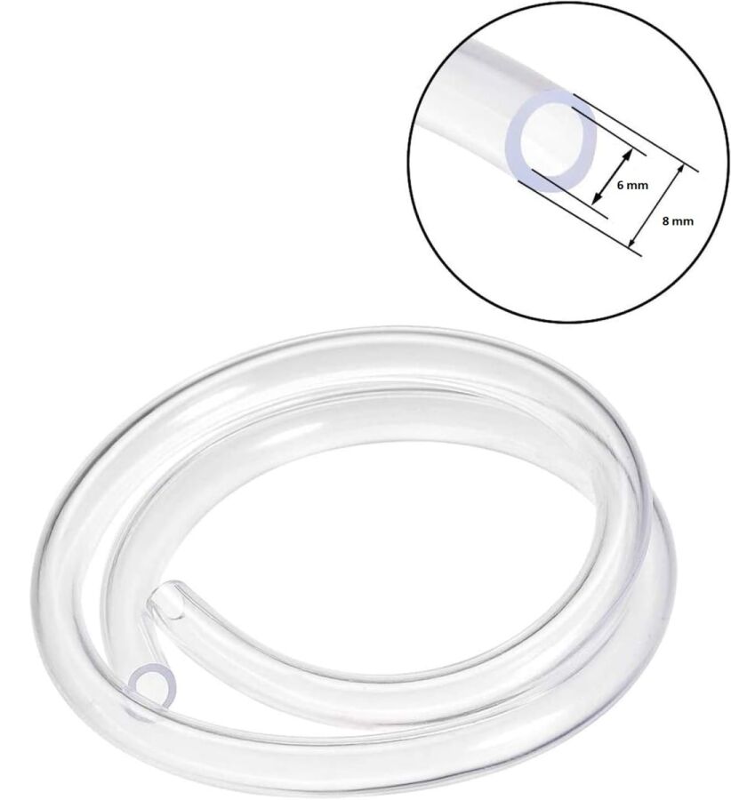Dyzer Gıda Uyumlu Silikon Şarjlı Damacana Su Pompası Hortumu 55CM - 6x8 (Iç Çap: 6 Mm) (Dış Çap: 8 Mm) -BPA Içermez - 2