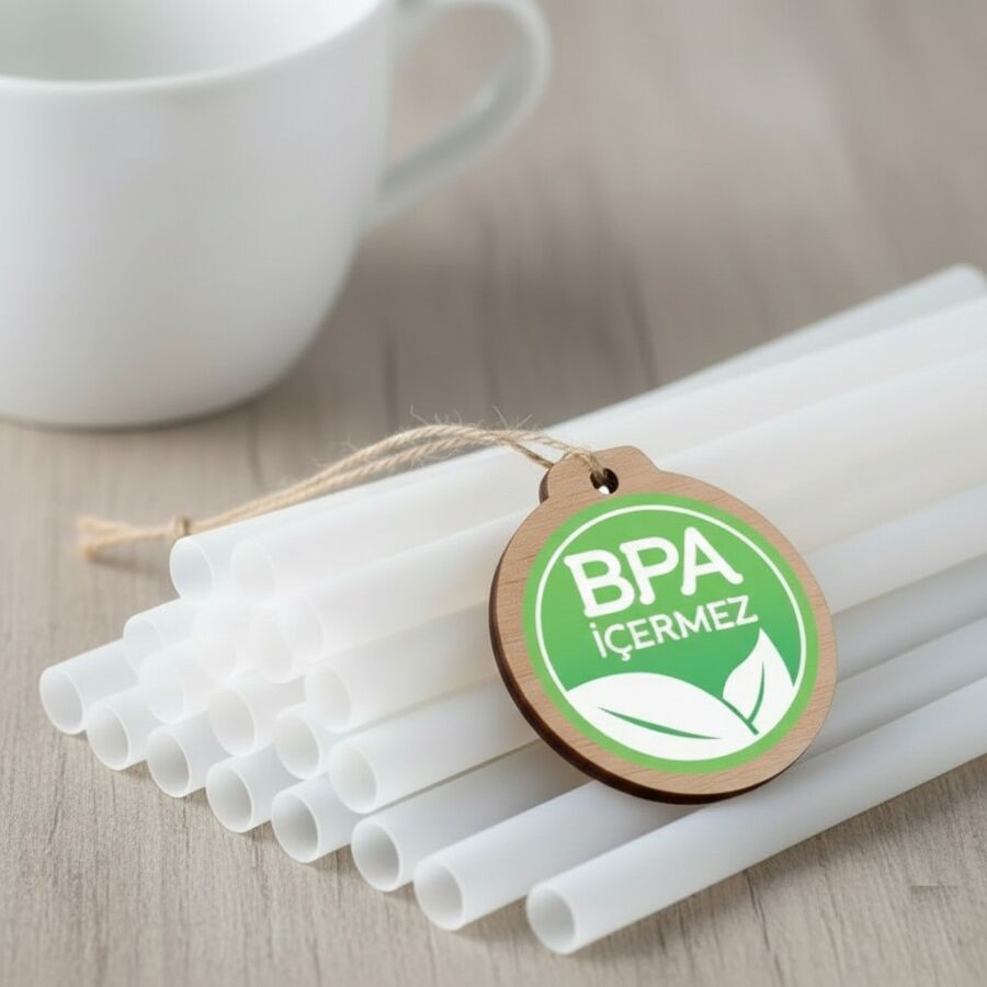 Gıda Sınıfı Çocuk Pipeti - Saf Silikon Yumuşak Pipet Seti - 4lü Paket - 2