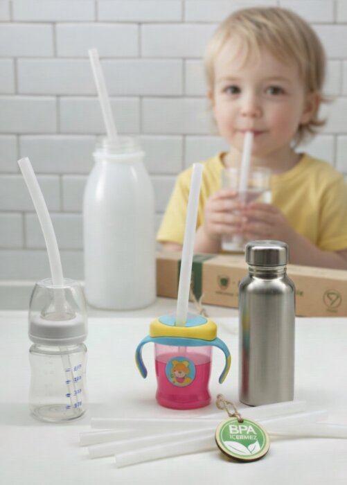 Gıda Sınıfı Silikon Yumuşak Pipet Seti - 4lü Paket - 3