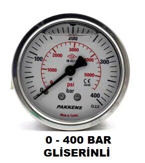 Çap 100 Arka Çıkış Pano Tipi Gliserinli Manometre - 29