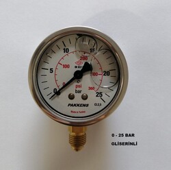 Çap 63 Alt Çıkış Gliserinli Manometre - 8