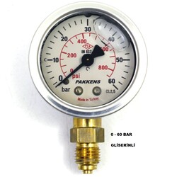 Çap 63 Alt Çıkış Gliserinli Manometre - 10