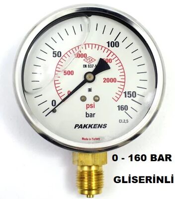 Çap 50 Alt Çıkış Gliserinli Manometre - 10