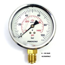 Çap 100 Alt Çıkış Gliserinli Manometre - 11