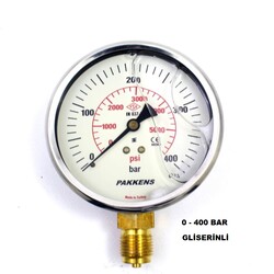 Çap 100 Alt Çıkış Gliserinli Manometre - 15