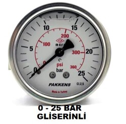 Çap 63 Arka Çıkış Gliserinli Manometre - 8