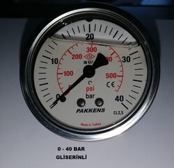 Çap 63 Arka Çıkış Gliserinli Manometre - 9