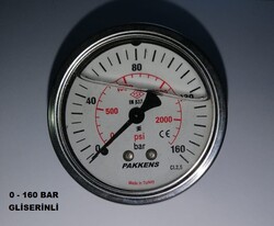 Çap 100 Arka Çıkış Gliserinli Manometre - 12