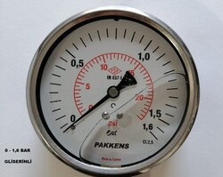 Çap 63 Arka Çıkış Pano Tip Gliserinli Manometre - 3