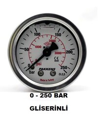 Çap 63 Arka Çıkış Pano Tip Gliserinli Manometre - 25